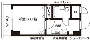 スクエア千駄木【2階】の間取り