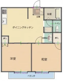 タウンリバティSY A【1階】の間取り