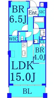 アトラス野毛山【5階】の間取り