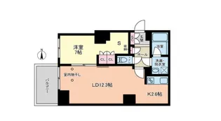 ヴィアーレ四谷【3階】の間取り