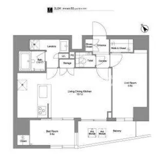 BPRレジデンス田端【11階】の間取り