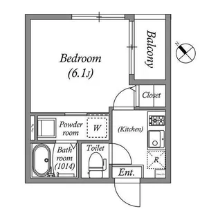 桜ハーモニーテラス【2階】の間取り
