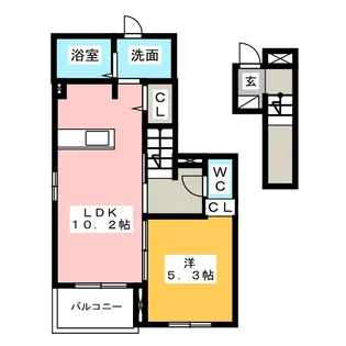 ブリーズ【2階】の間取り