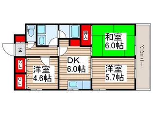 レジェンド【3階】の間取り