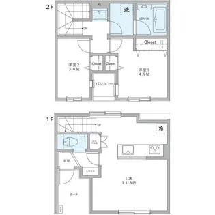 東京都調布市下石原1【一戸建】の間取り
