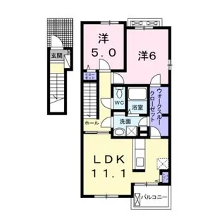 長野県長野市大字稲葉【アパート】の間取り