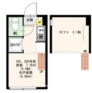 ラ・フォレスタ【2階】の間取り