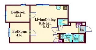 ボヌール大森東【3階】の間取り