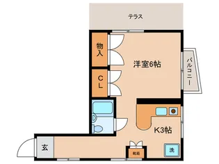 ハイムアカシア【1階】の間取り