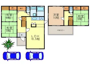 兵庫県明石市魚住町清水【一戸建】の間取り