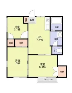 神奈川県横浜市瀬谷区宮沢2【アパート】の間取り