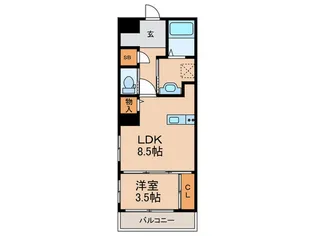 エルシオン騎射場【7階】の間取り