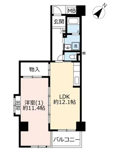 URパークシティ鴻巣駅前プラザ第三【8階】の間取り