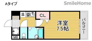 プルメリア玉出【3階】の間取り