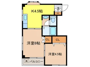 ベルハイツ【2階】の間取り
