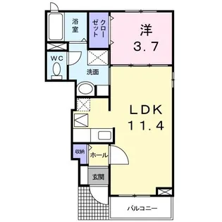 ル・フトゥール【1階】の間取り