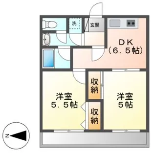 中央マンション松阪【5階】の間取り