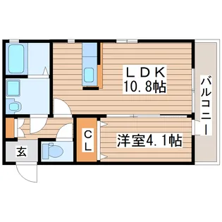 Wisteria森林公園【2階】の間取り