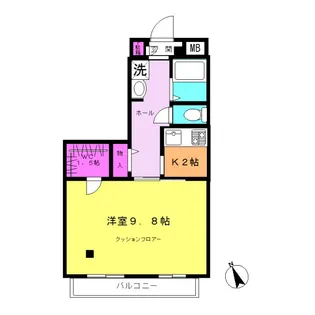 サンタナアーク【2階】の間取り