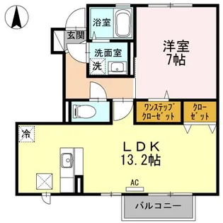 ロジュマン・玲【1階】の間取り