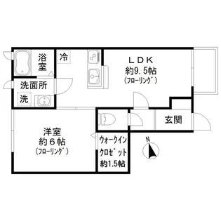 VILLA TSUJI【1階】の間取り