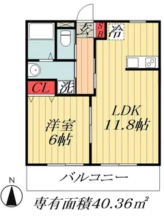 32ハーベスト【2階】の間取り