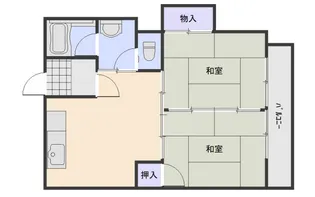 ふじマンション【4階】の間取り