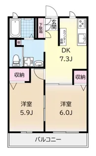 ニュークレアーレ鷺沼【1階】の間取り