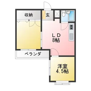 エルドラド香貫【3階】の間取り
