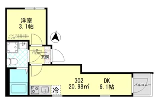 ザ・ハウス羽田【3階】の間取り