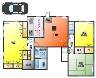 ロジュマンホリエ【1階】の間取り