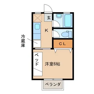 サンパーク戸祭【1階】の間取り