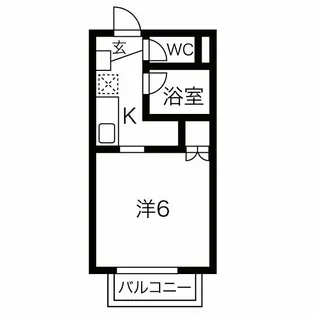 サープラスワンリバー【1階】の間取り