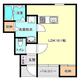 カーサ・モンレーヴII【1階】の間取り