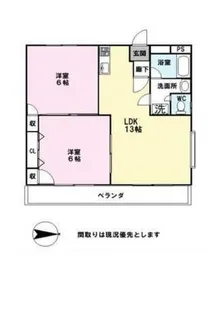 コーホーハイツ【2階】の間取り