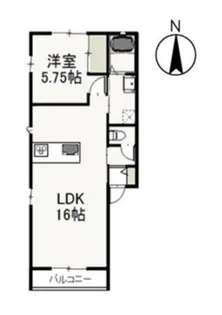 サニーホーム【2階】の間取り