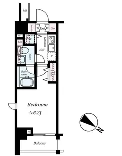 Le’a横濱天王町壱番館【2階】の間取り
