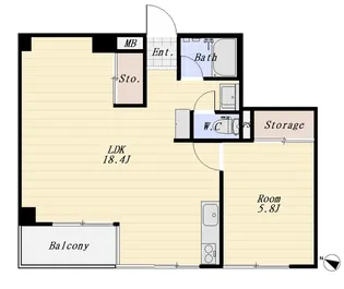 セブンスターマンション久が原【2階】の間取り