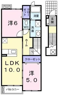 ベル ハーモニー【2階】の間取り