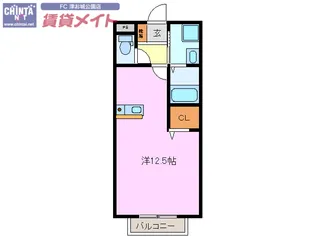 ガレッタ椋本【2階】の間取り
