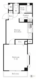ベルメゾン自由が丘【1階】の間取り