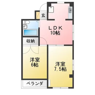 港町ビル【2階】の間取り