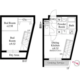 グランパセオ目黒洗足の間取り
