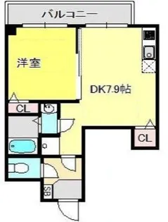 グランブルー森下【1階】の間取り