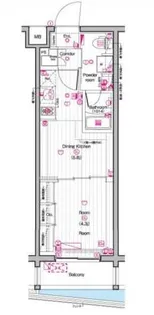 THE PREMIUM CUBE G 東中野【4階】の間取り