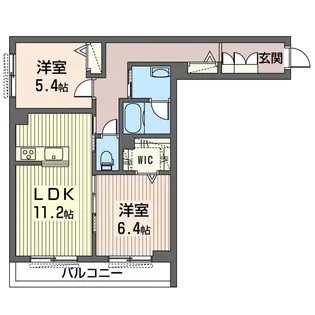 シャーメゾンラパン 206号室【2階】の間取り
