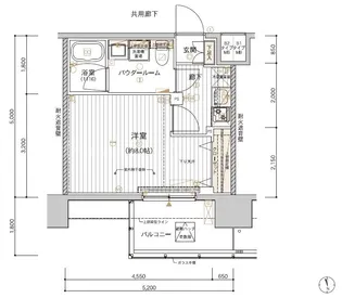 メインステージ東日暮里【9階】の間取り
