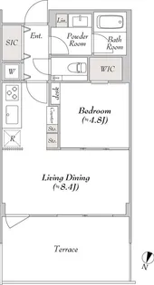 ルミークアン目黒【2階】の間取り