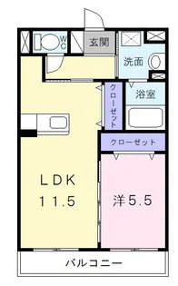 ライズ【2階】の間取り