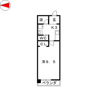 ハウス108車道【1階】の間取り